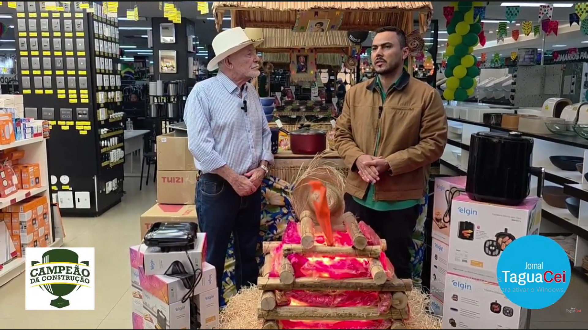 Confira as novidades e promoções que a Campeão da Construção preparou para este período de festas juninas; preços baixos e produtos de qualidade só no Arraial da Campeão
