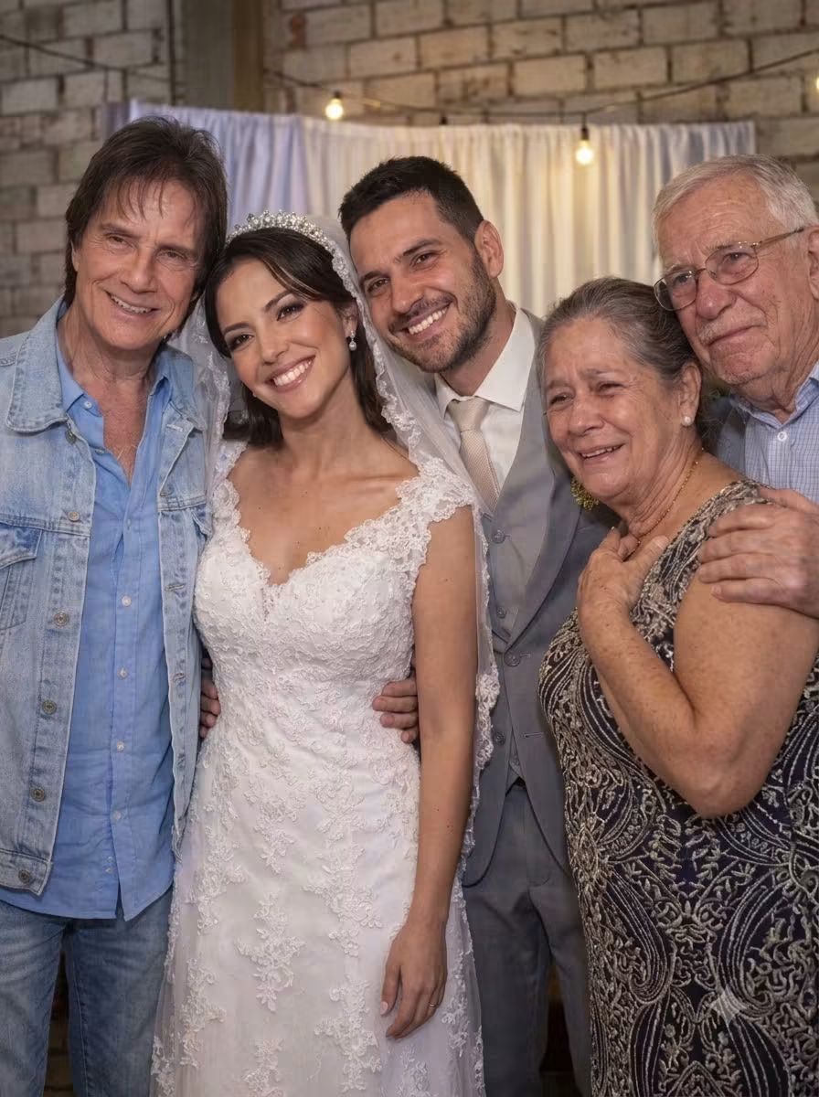 ROBERTO CARLOS APARECEU NO CASAMENTO DA AFILHADA E NINGUÉM ESPERAVA POR ISSO…