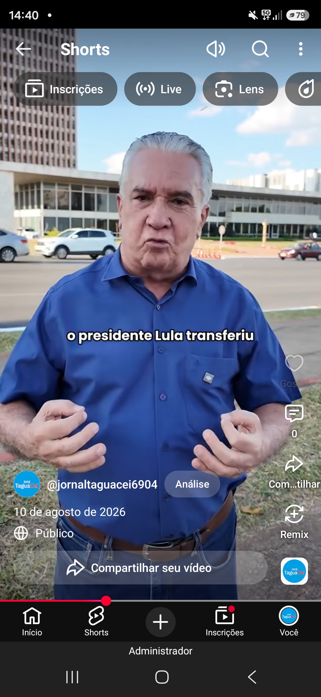 Geraldo Magela critica governo Ibaneis e afirma: “É um dos piores governos do DF”