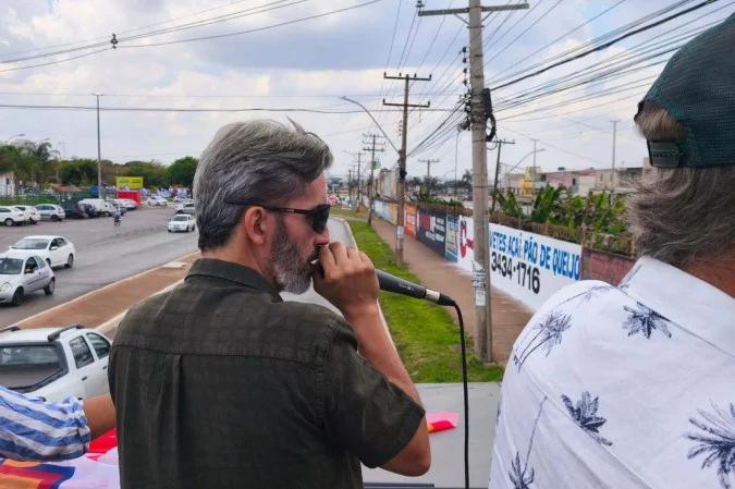 Em Ceilândia, Leandro Grass fala em ampliar diálogo com a população
