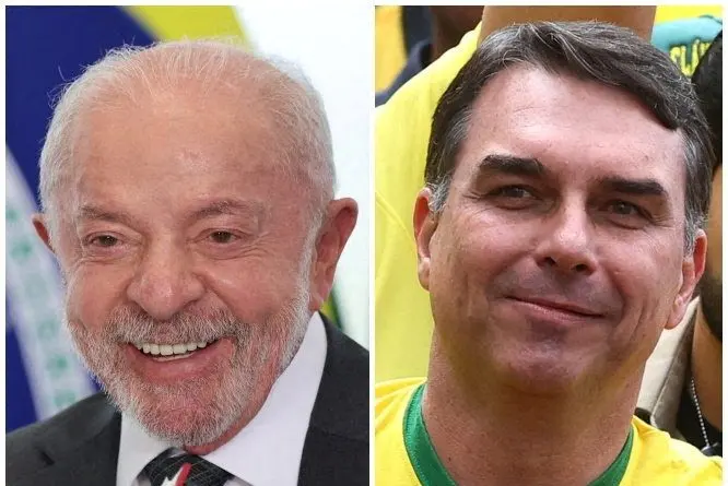 AtlasIntel: Lula tem 45,3% e Flávio Bolsonaro, 42,2% no 1º turno