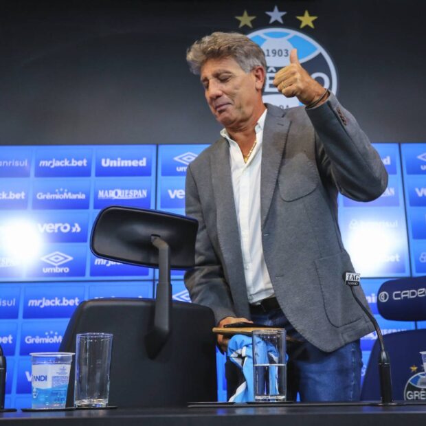 Renato Gaúcho está de volta ao Grêmio para tentar afastar risco de rebaixamento