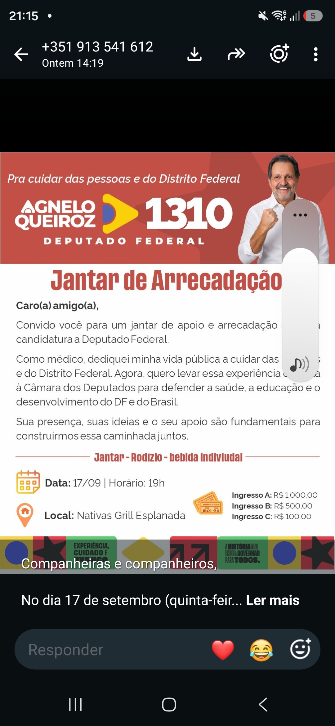 Jantar de Arrecadação da Campanha de Agnelo Queiroz 1310