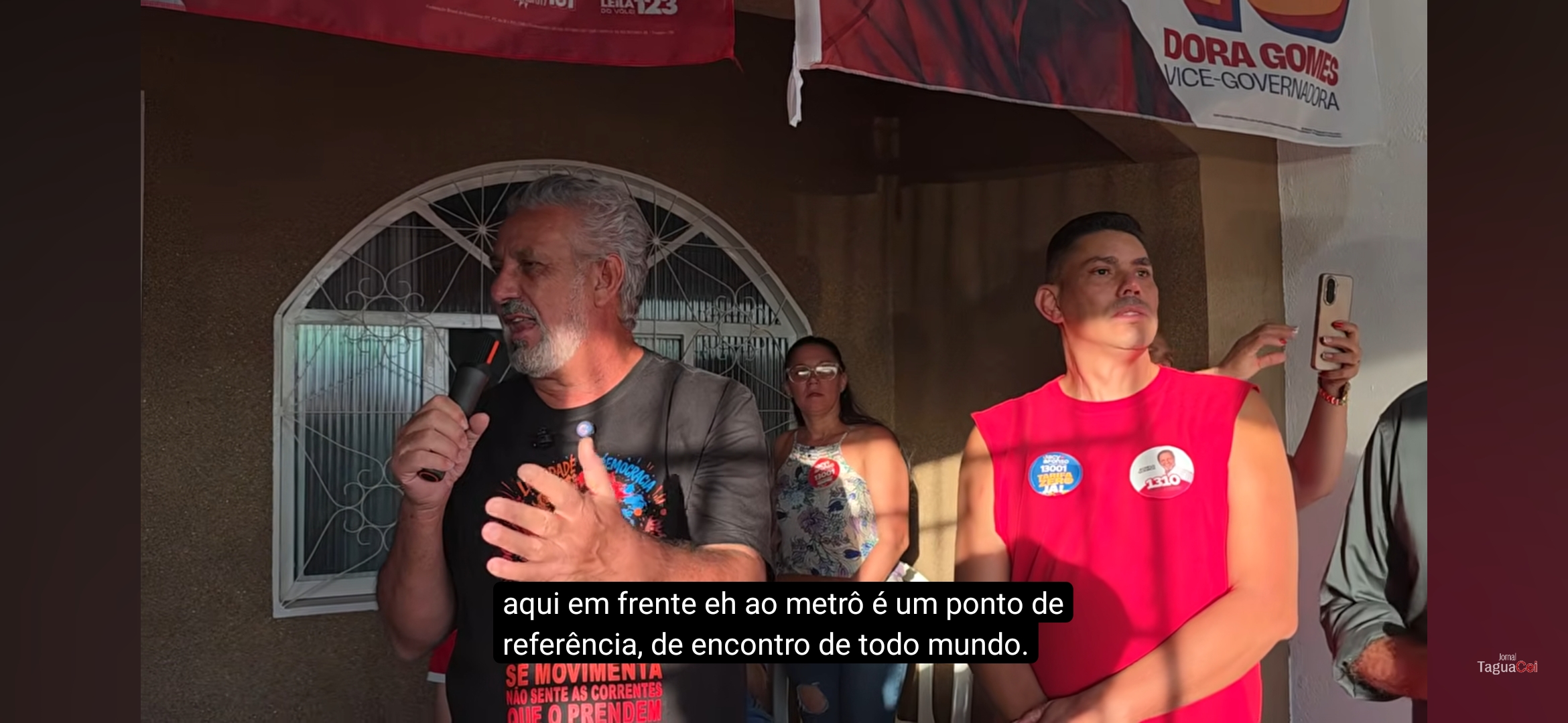 Jaci Afonso faz discurso firme na inauguração de comitê e critica governo Ibaneis e Celina