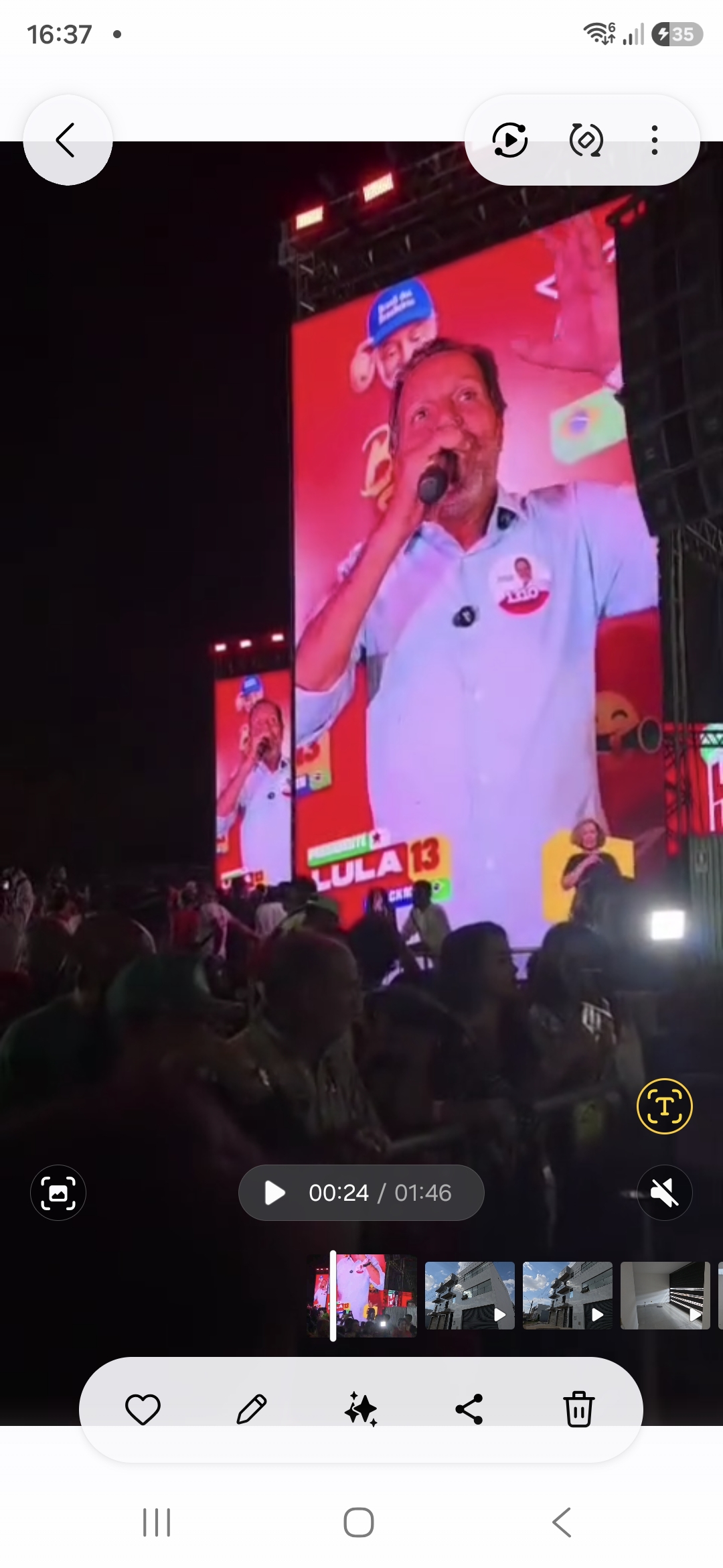 Agnelo Queiroz faz discurso em Ceilândia ao lado de Lula e defende soberania nacional