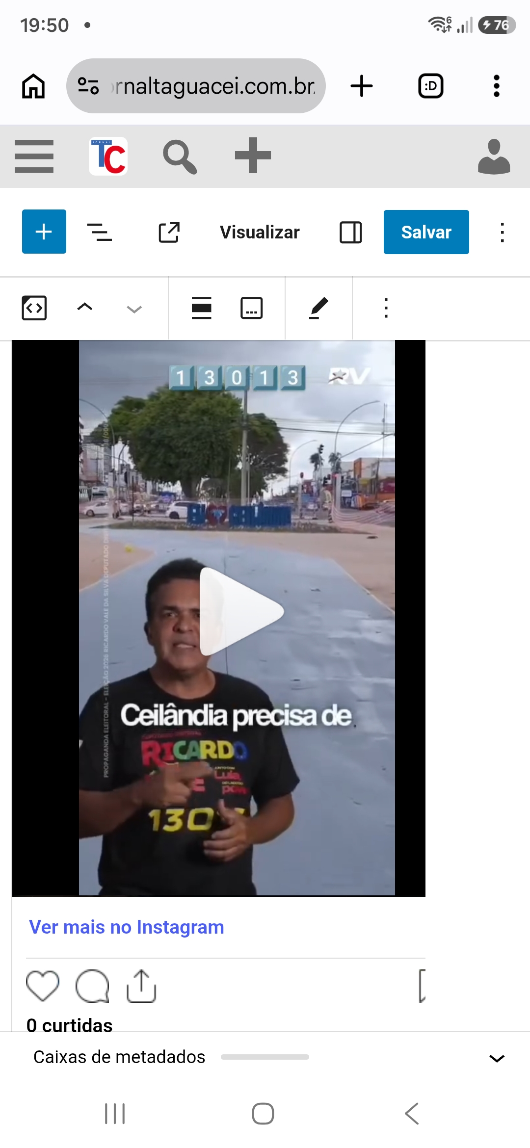 Ricardo Vale destaca atuação no mandato e recursos destinados a Ceilândia
