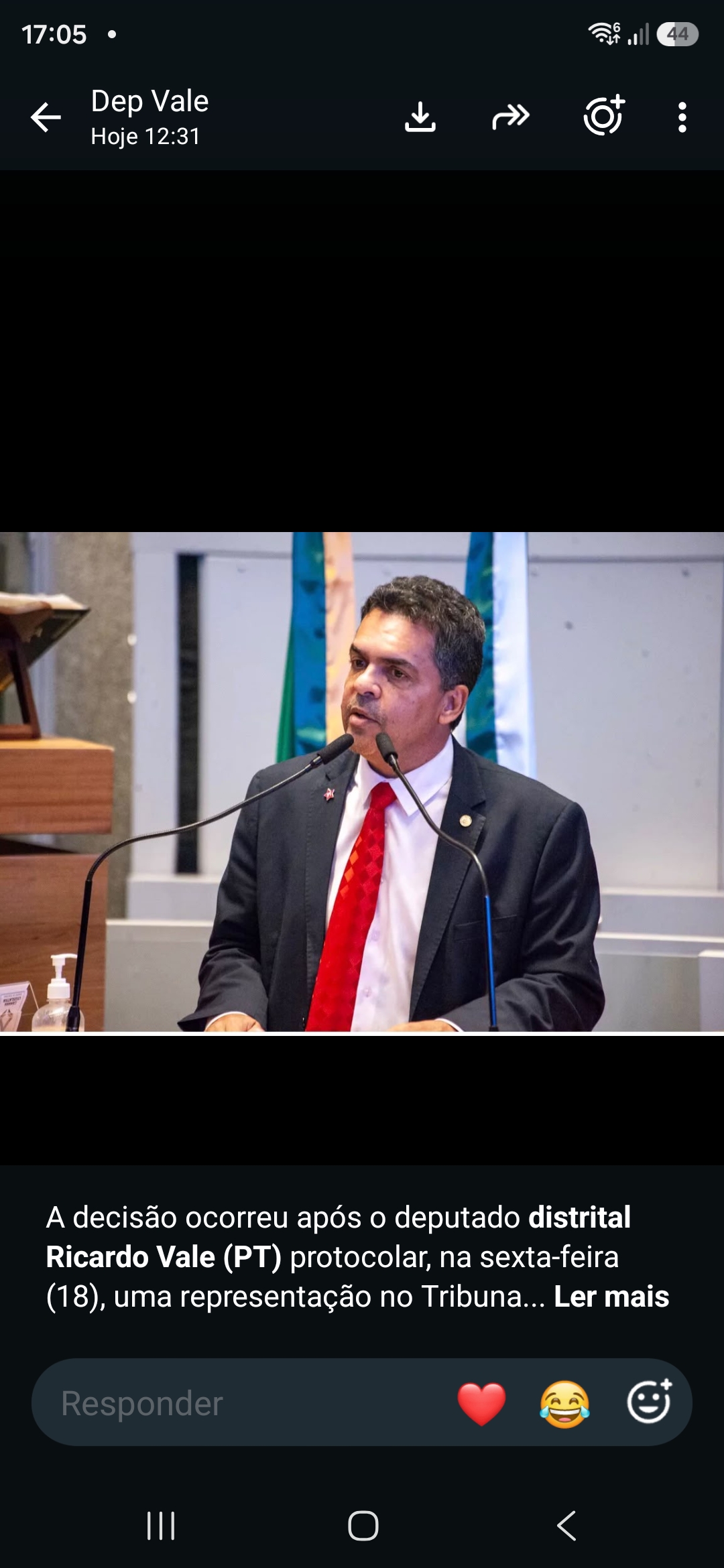 Ricardo Vale atua pela preservação dos boxes de feirantes no DF