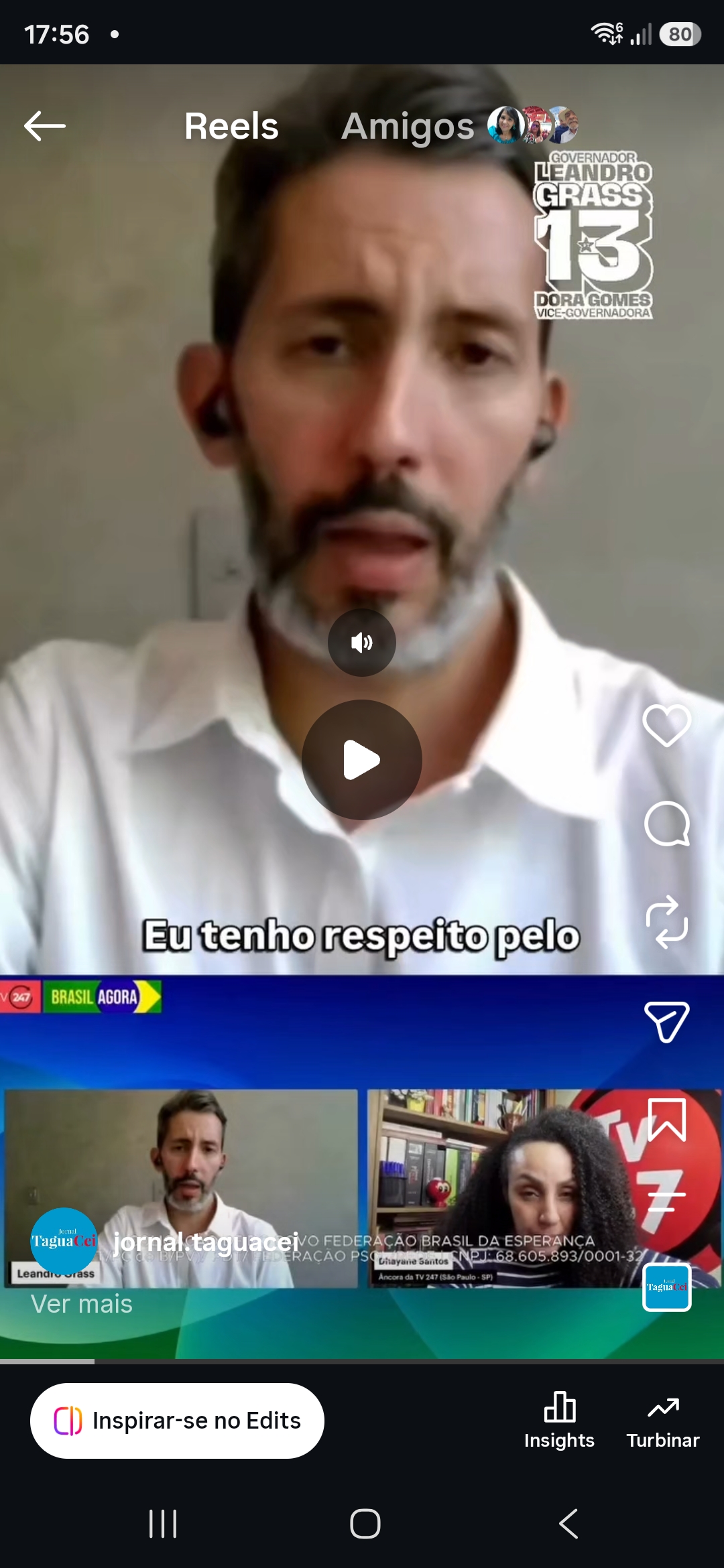 Leandro Grass lamenta saída de Arruda da disputa e destaca respeito pelo adversário