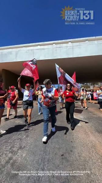 Erika Kokay reforça mobilização em apoio a Lula no Distrito Federal