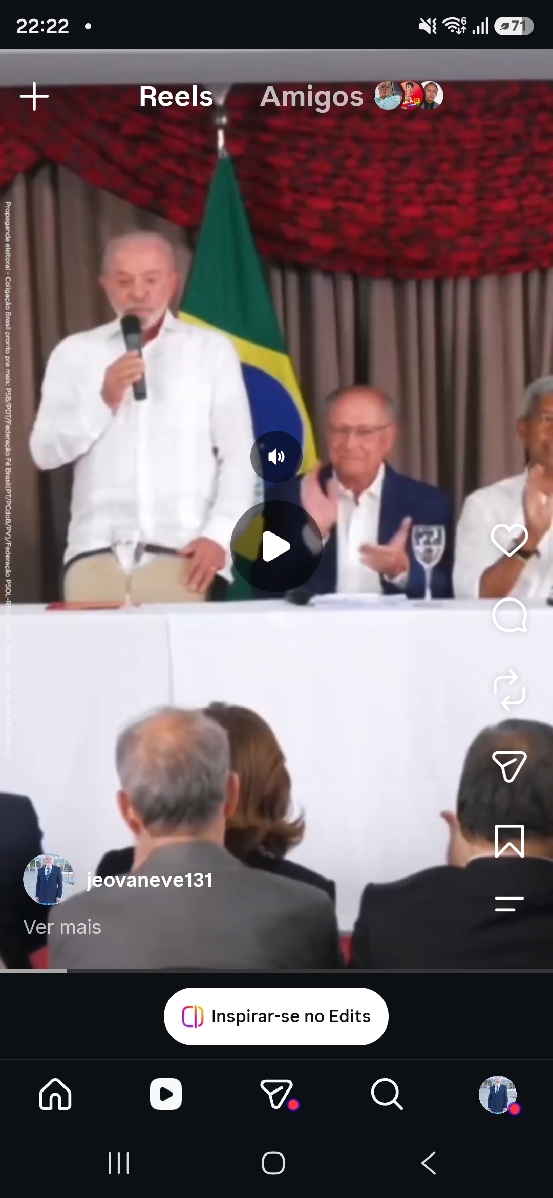 Lula demonstra confiança na reeleição e afirma que não há razão para derrota no segundo turno