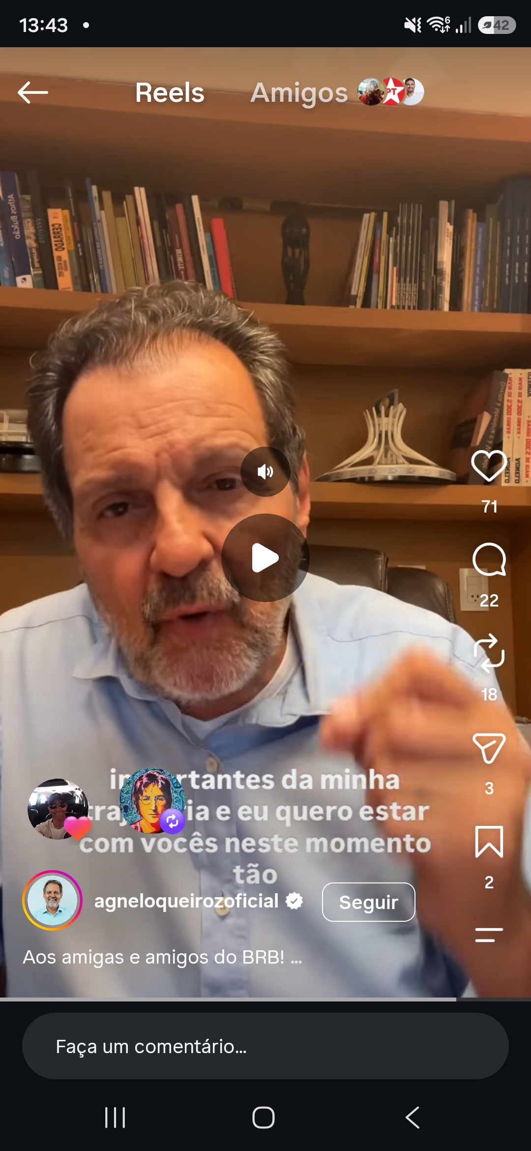 Agnelo Queiroz conversa com funcionários do BRB e destaca a importância do banco para o Distrito Federal