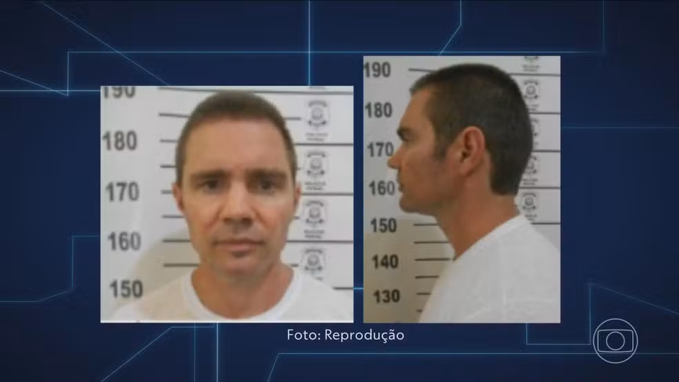 Daniel Vorcaro aparece em uma imagem exibida pelo Jornal Nacional, utilizada para ilustrar a reportagem sobre os depoimentos prestados à Polícia Federal.