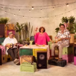 Alcione, Jorge Aragão e Zeca Pagodinho aparecem juntos em divulgação do espetáculo “O Maior Encontro do Samba”.